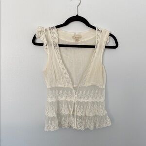 Twenty One Ivory Lace Blouse